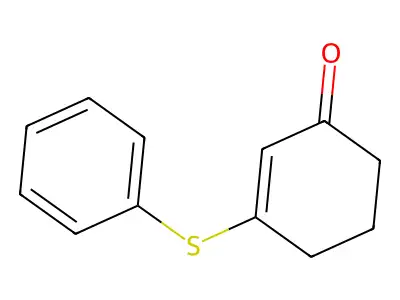 3-(Phenylsulfanyl)-2-cyclohexen-1-one structure