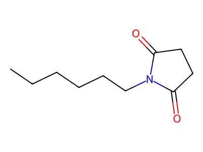 n-Hexylsuccinimide structure