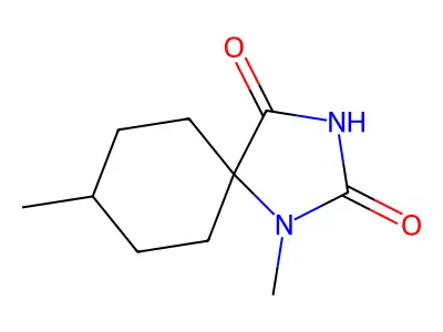 1,8-Dimethyl-1,3-diazaspiro[4.5]decane-2,4-dione structure