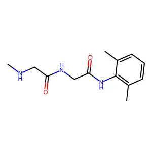 N-{[(2,6-dimethylphenyl)carbamoyl]methyl}-2-(methylamino)acetamide structure