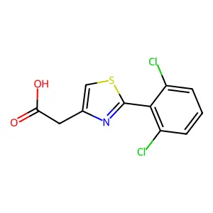 [2-(2,6-Dichlorophenyl)-1,3-thiazol-4-yl]acetic acid structure