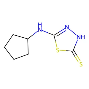 5-(Cyclopentylamino)-1,3,4-thiadiazole-2-thiol structure