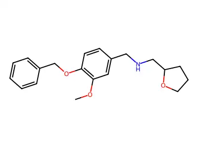 N-[(3-methoxy-4-phenylmethoxyphenyl)methyl]-1-(oxolan-2-yl)methanamine structure
