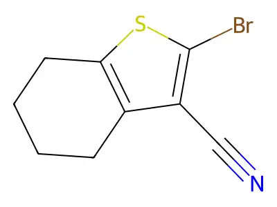 2-Bromo-4,5,6,7-tetrahydro-1-benzothiophene-3-carbonitrile structure