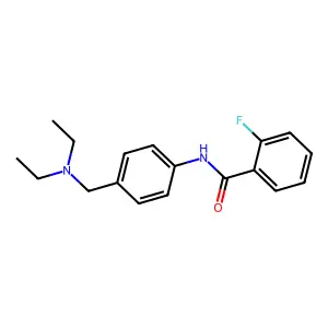 N-(4-((Diethylamino)methyl)phenyl)-2-fluorobenzamide structure