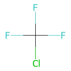 三氟氯甲烷 structure