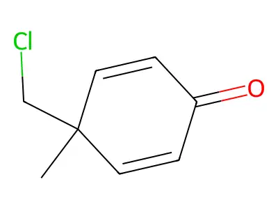 4-Chloromethyl-4-methyl-cyclohexa-2,5-dienone structure