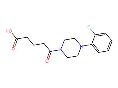 5-[4-(2-Fluorophenyl)piperazin-1-yl]-5-oxopentanoic acid structure