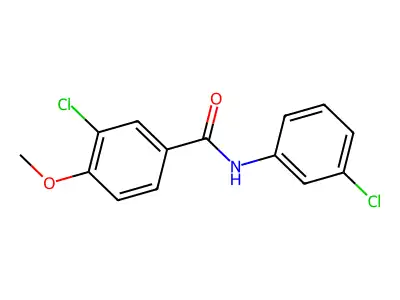 3-Chloro-N-(3-chlorophenyl)-4-methoxybenzamide structure