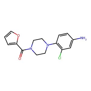 {3-Chloro-4-[4-(2-furoyl)piperazin-1-yl]phenyl}amine structure