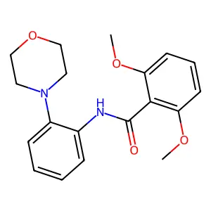 2,6-dimethoxy-N-(2-morpholin-4-ylphenyl)benzamide structure