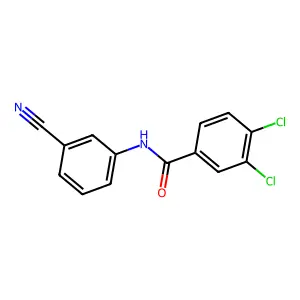 3,4-dichloro-N-(3-cyanophenyl)benzamide structure