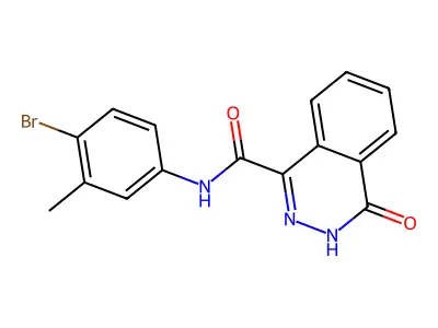 N-(4-bromo-3-methylphenyl)-4-oxo-3H-phthalazine-1-carboxamide structure