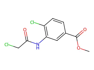 Methyl 4-chloro-3-(2-chloroacetamido)benzoate structure