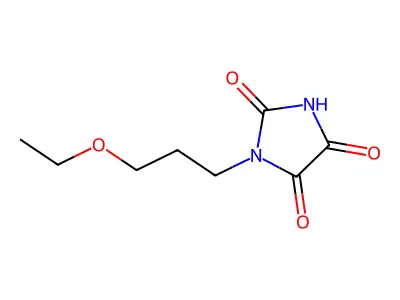 1-(3-Ethoxypropyl)imidazolidine-2,4,5-trione structure