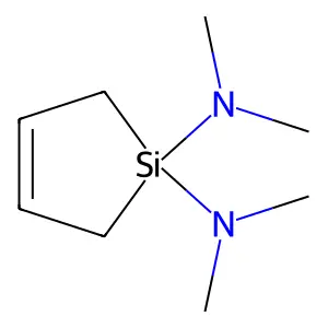 Silacyclopent-3-ene-1,1-diamine, N,N,N',N'-tetramethyl- structure