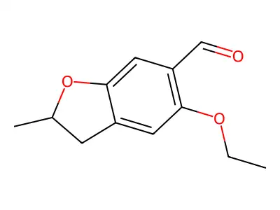 5-Ethoxy-2-methyl-2,3-dihydro-1-benzofuran-6-carbaldehyde structure