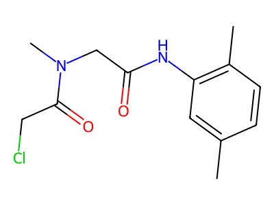 2-Chloro-N-{[(2,5-dimethylphenyl)carbamoyl]methyl}-N-methylacetamide structure
