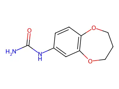 (3,4-dihydro-2H-1,5-benzodioxepin-7-yl)urea structure