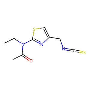 N-ethyl-N-[4-(isothiocyanatomethyl)-1,3-thiazol-2-yl]acetamide structure