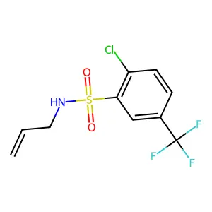 2-chloro-N-(prop-2-en-1-yl)-5-(trifluoromethyl)benzene-1-sulfonamide structure