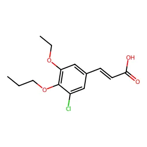 3-(3-Chloro-5-ethoxy-4-propoxyphenyl)prop-2-enoic acid structure