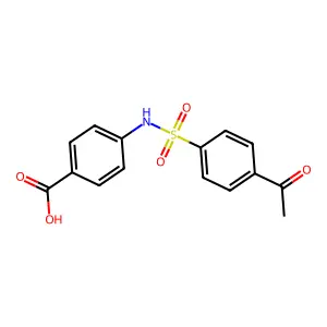 4-(4-Acetylbenzenesulfonamido)benzoic acid structure