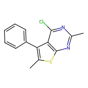4-Chloro-2,6-dimethyl-5-phenylthieno[2,3-d]pyrimidine structure