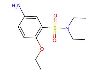 5-amino-2-ethoxy-N,N-diethylbenzenesulfonamide structure