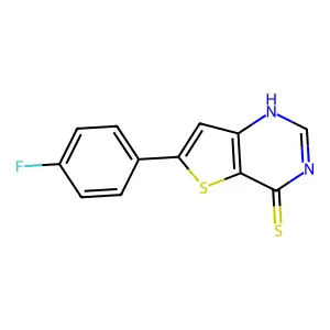 6-(4-Fluorophenyl)thieno[3,2-d]pyrimidine-4-thiol structure