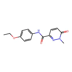 N-(4-ethoxyphenyl)-1-methyl-6-oxo-1,6-dihydropyridazine-3-carboxamide structure