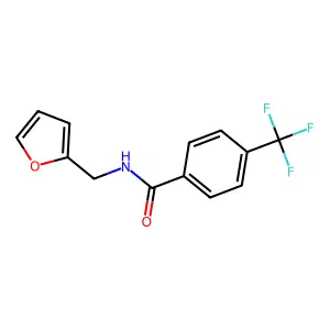 N-(2-furylmethyl)-4-(trifluoromethyl)benzamide structure