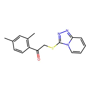 1-(2,4-Dimethylphenyl)-2-([1,2,4]triazolo[4,3-a]pyridin-3-ylthio)ethanone structure