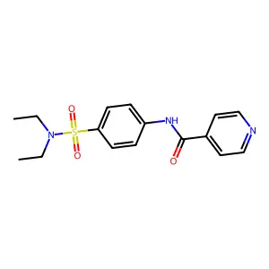 N-[4-(diethylsulfamoyl)phenyl]pyridine-4-carboxamide structure