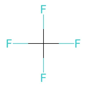 四氟化碳 structure