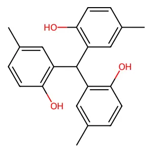 2-[Bis(2-hydroxy-5-methylphenyl)methyl]-4-methylphenol structure