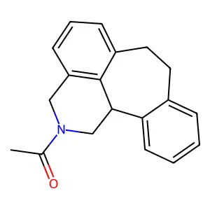 Benzo(6,7)cyclohept(1,2,3-de)isoquinoline, 1,2,3,7,8,12b-hexahydro-2-acetyl- structure