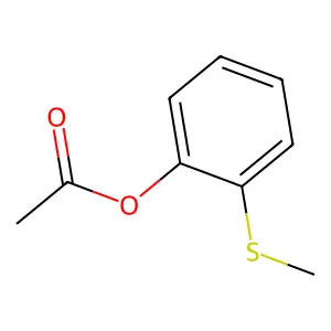 2-(Methylsulfanyl)phenyl acetate structure