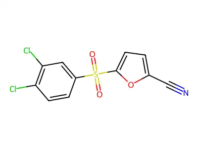 2-Furancarbonitrile, 5-((3,4-dichlorophenyl)sulfonyl)- structure