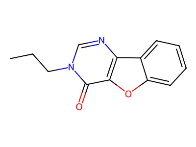 3-propylbenzofuro[3,2-d]pyrimidin-4(3H)-one structure