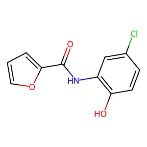 N-(5-氯-2-羟基苯基)呋喃-2-甲酰胺 structure