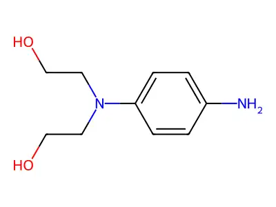 N,N-双(2-羟乙基)对苯二胺 structure