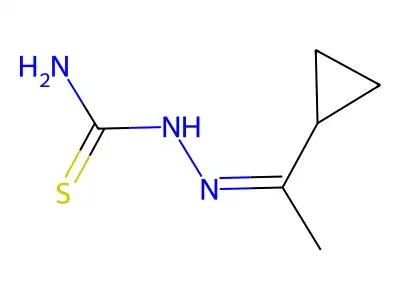 (1-Cyclopropylethylideneamino)thiourea structure