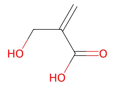 2-(Hydroxymethyl)-2-propenoic acid structure