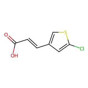 3-(5-chlorothien-3-yl)acrylic acid structure