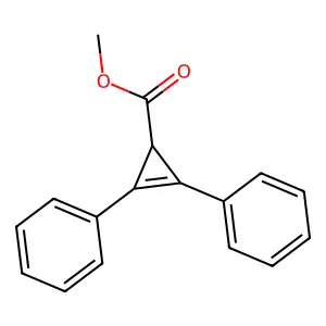 2-Cyclopropene-1-carboxylic acid, 2,3-diphenyl-, methyl ester structure