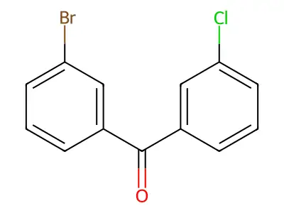 3-Bromo-3'-chlorobenzophenone structure