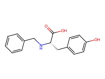 2-(benzylamino)-3-(4-hydroxyphenyl)propanoic Acid structure