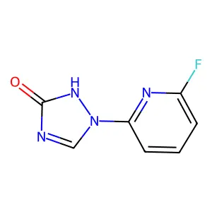 1-(6-fluoro-2-pyridinyl)-1H-1,2,4-triazol-3-ol structure