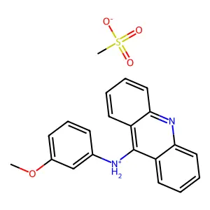9-(间茴香氨基)吖啶甲磺酸盐 structure